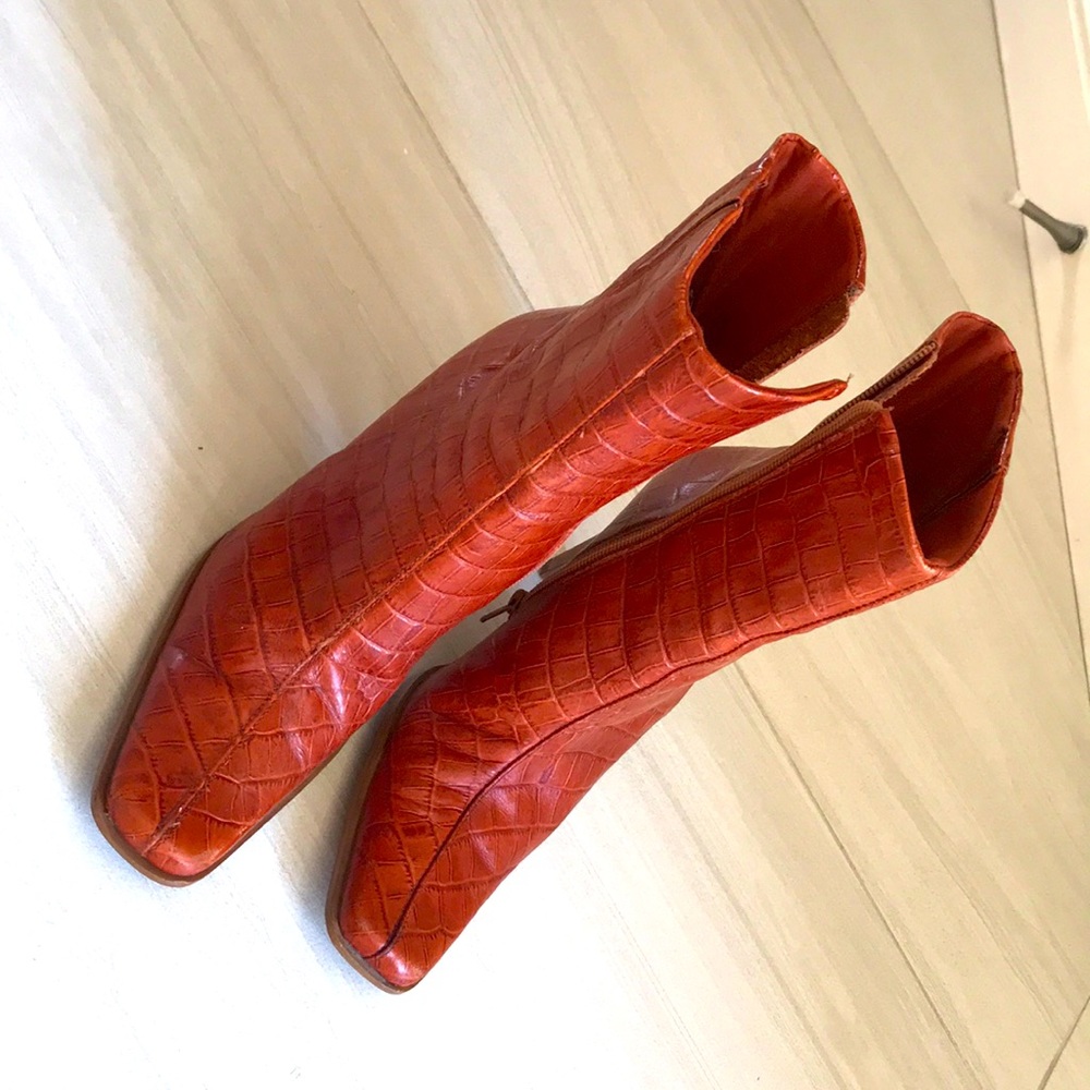 Brown booties
